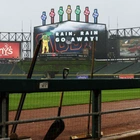 Washington's series opener at the Chicago White Sox has been postponed by rain