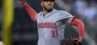 Reds starter Hunter Greene limits Rangers to 1 hit over 7 scoreless innings. They hold on to win 8-4