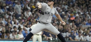 Carlos Rodon pitches 6 strong innings and Yankees hit 4 homers in a 15-3 rout of Brewers