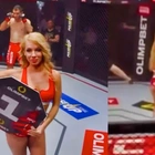 VIDEO: MMA Fighter Banned For Life After Disgusting Act Toward Ring Card Girl, Gets Jumped By Dozens Of Dudes During Wild Scene After Fight