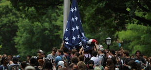 UNC student who defended American flag from campus mob 'honored to give back to the nation'