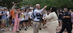 Pro-Palestinian protest at Ole Miss ends in heated confrontation