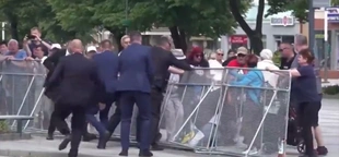 Video appears to show moment Slovakia’s prime minister was shot