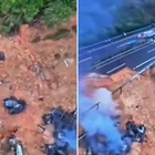 At least 19 dead after huge chunk of highway collapses