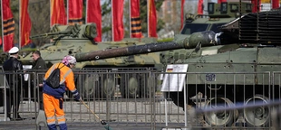 Kremlin parades Western equipment captured from Ukrainian army at Moscow exhibition