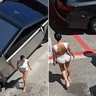 Bianca Censori forced back into Kanye West's Cypertruck after Porsche gifted by husband gets towed