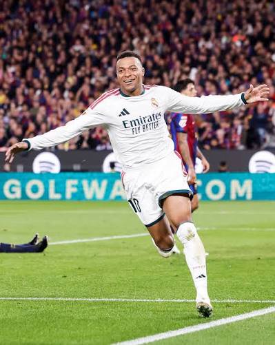Mbappe celebrates Real Madrid victory