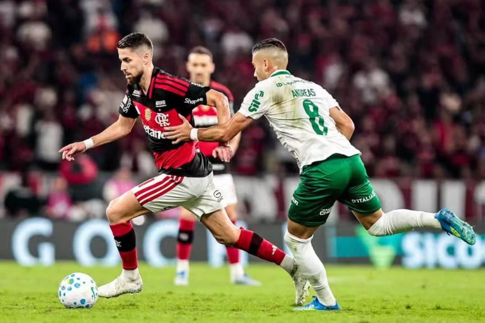 Palmeiras e Flamengo durante o primeiro turno do Campeonato Brasileiro de 2026