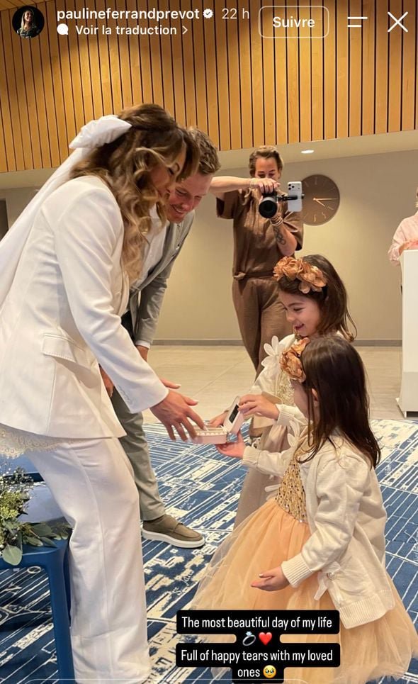 Pauline Ferrand-Prévot a partagé plusieurs photos de son mariage sur son compte Instagram dimanche.