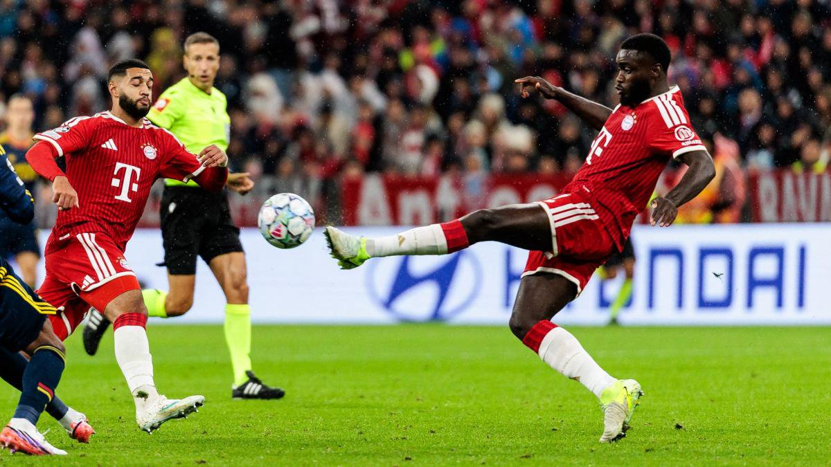 Dayot Upamecano mit vollem Einsatz
