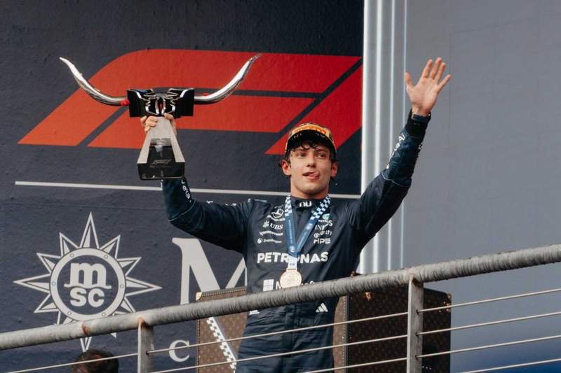 Following his win on Sunday, Mercedes driver Kimi Antonelli is only two points away from winning the Formula 1 Drivers' Championship. | Following his win on Sunday, Mercedes driver Kimi Antonelli is only two points away from winning the Formula 1 Drivers' Championship. | Photo by Amber Heckler