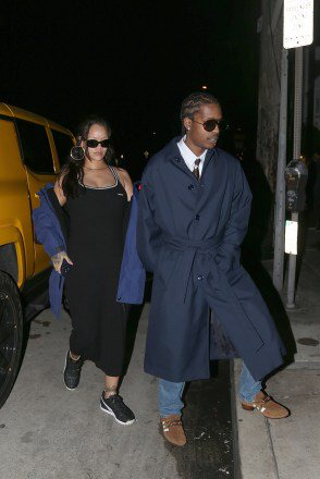*EXCLUSIVE* Santa Monica, CA - Pregnant Rihanna and ASAP Rocky go out to dinner at Giorgio Baldi in Santa Monica. Pictured: Rihanna, ASAP Rocky BACKGRID USA 12 APRIL 2023 USA: +1 310 798 9111 / usasales@backgrid.com UK: +44 208 344 2007 / uksales@backgrid.com *UK Clients - Pictures Containing Children Please Pixelate Face Prior To Publication*