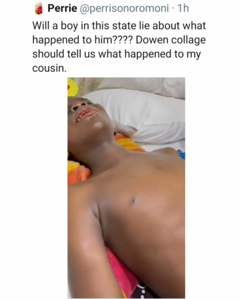 Graphic videos show final moments of boy, 12, who died after allegedly being tortured by his classmates for refusing to join cult 