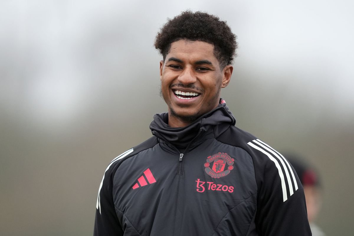 Marcus Rashford smiles