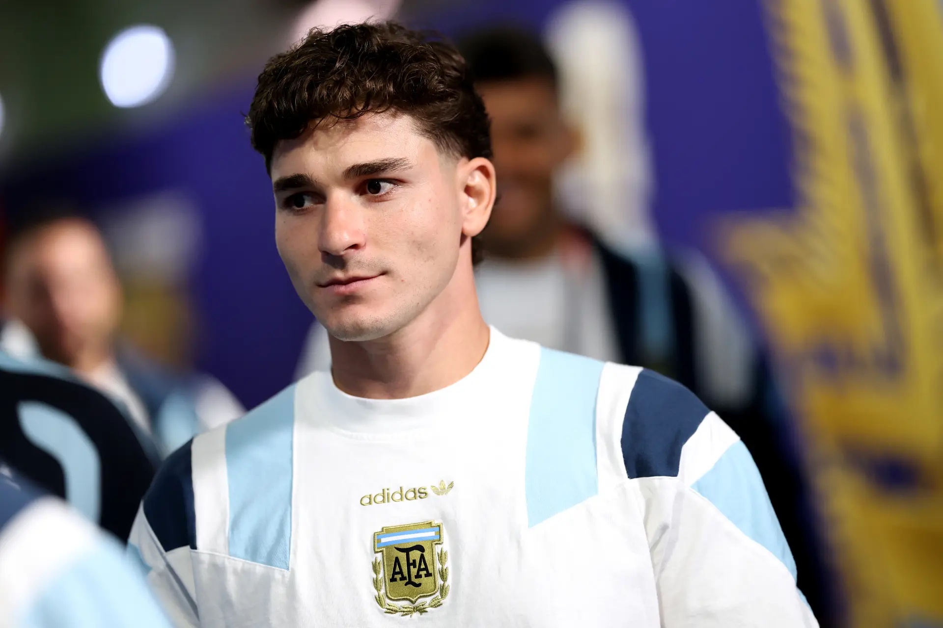 Julián Alvarez at the World Cup.