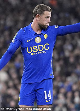 Jordan Henderson, a Premier League-winning skipper with the Reds, was also back at his former club