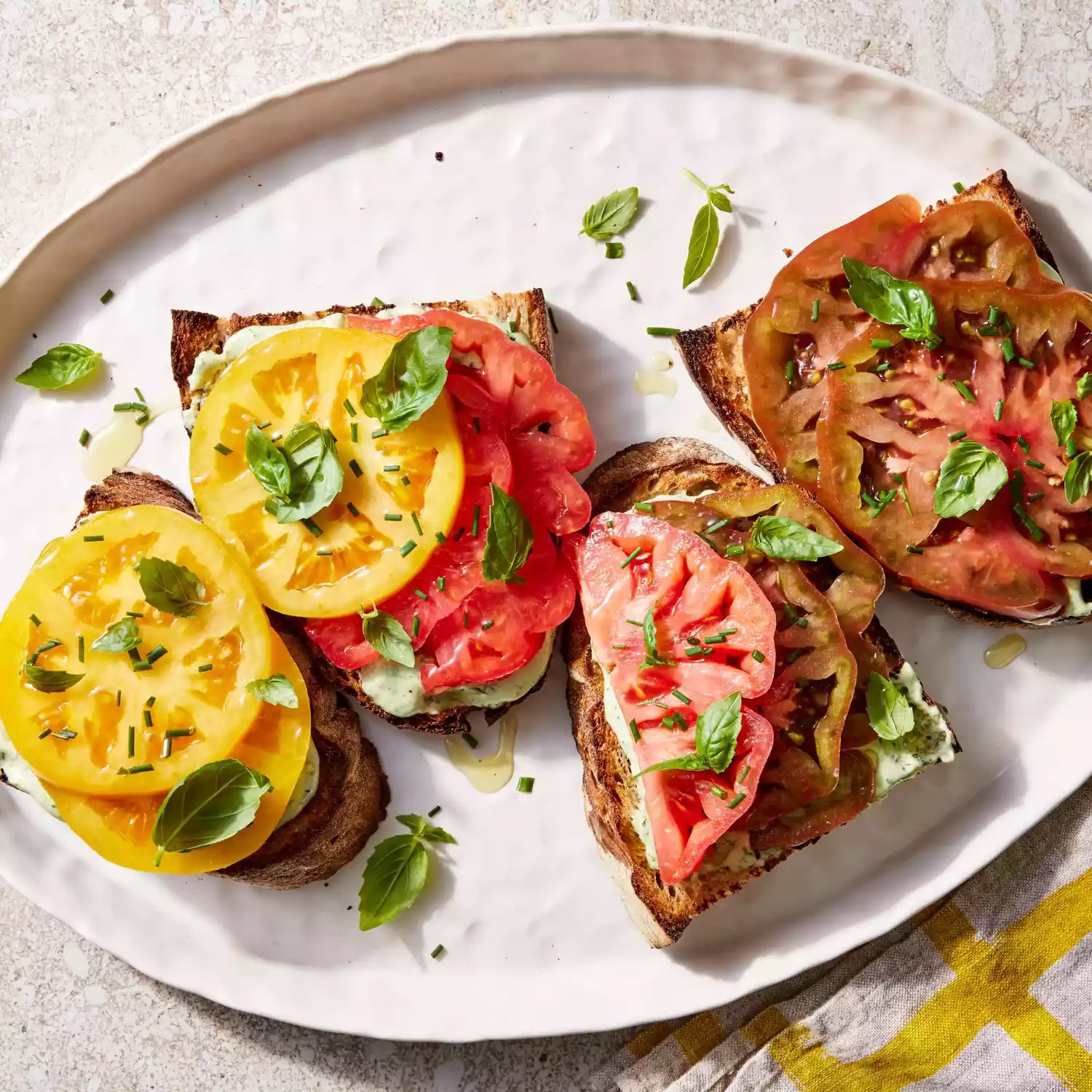 a recipe photo of the Tomato Toasts