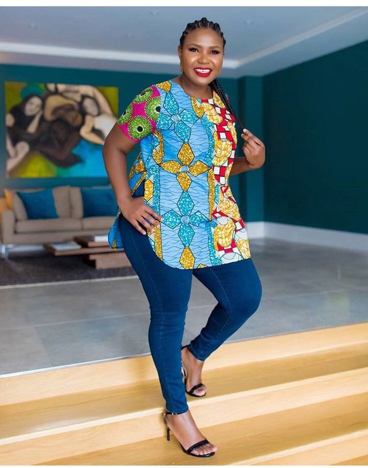 Ankara tops styles hot sale for jeans