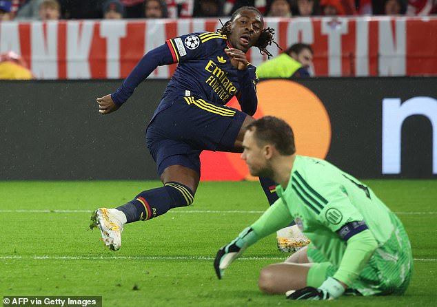 Eberechi Eze fired a composed effort past Manuel Neuer to break the deadlock in Munich