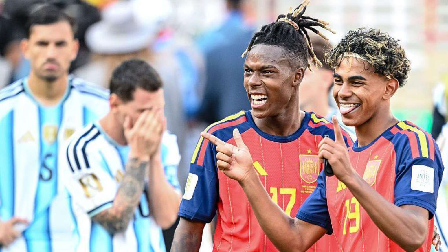 A amizade e alegria de Nico Williams e Lamine Yamal contagiou todo o país