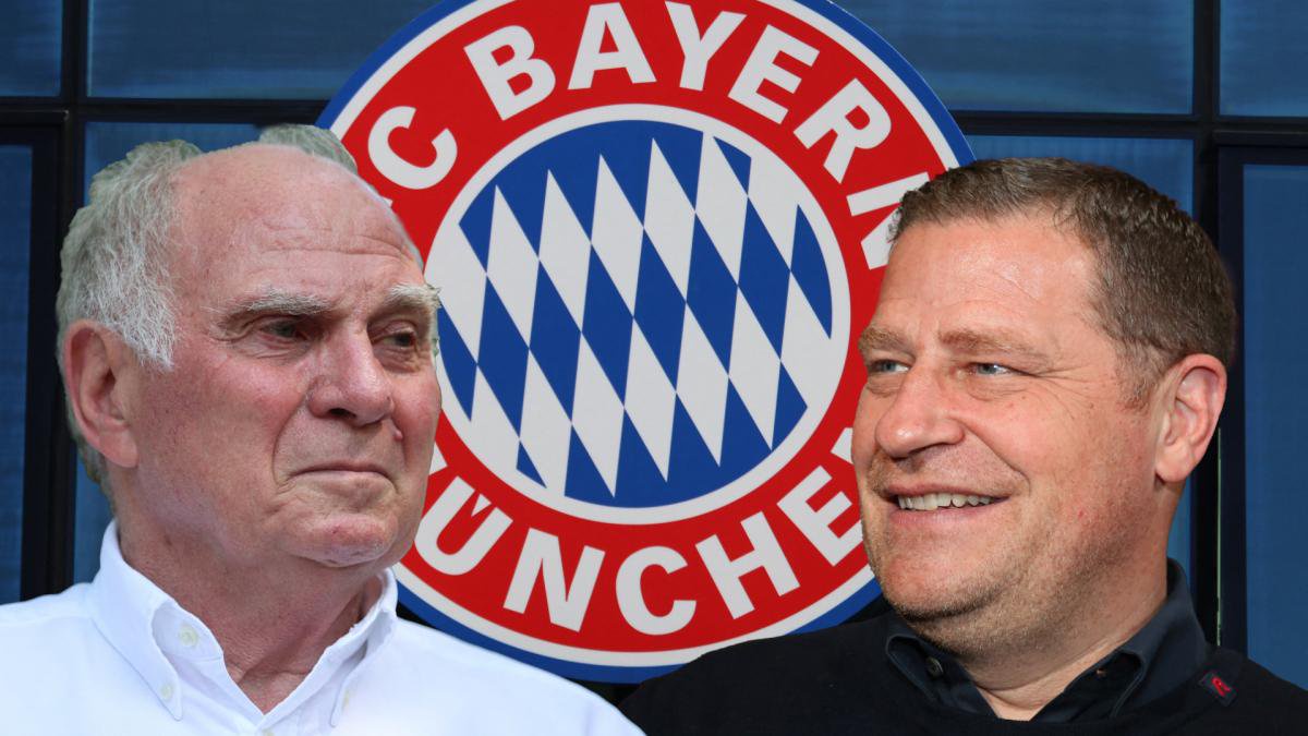 Uli Hoeneß und Max Eberl vom FC Bayern München