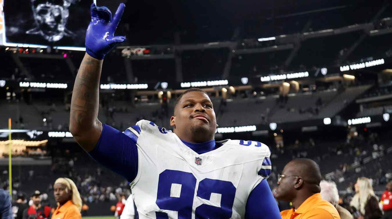 Quinnen Williams #92 of the Dallas Cowboys is one reason new DC Christian Parker is excited.