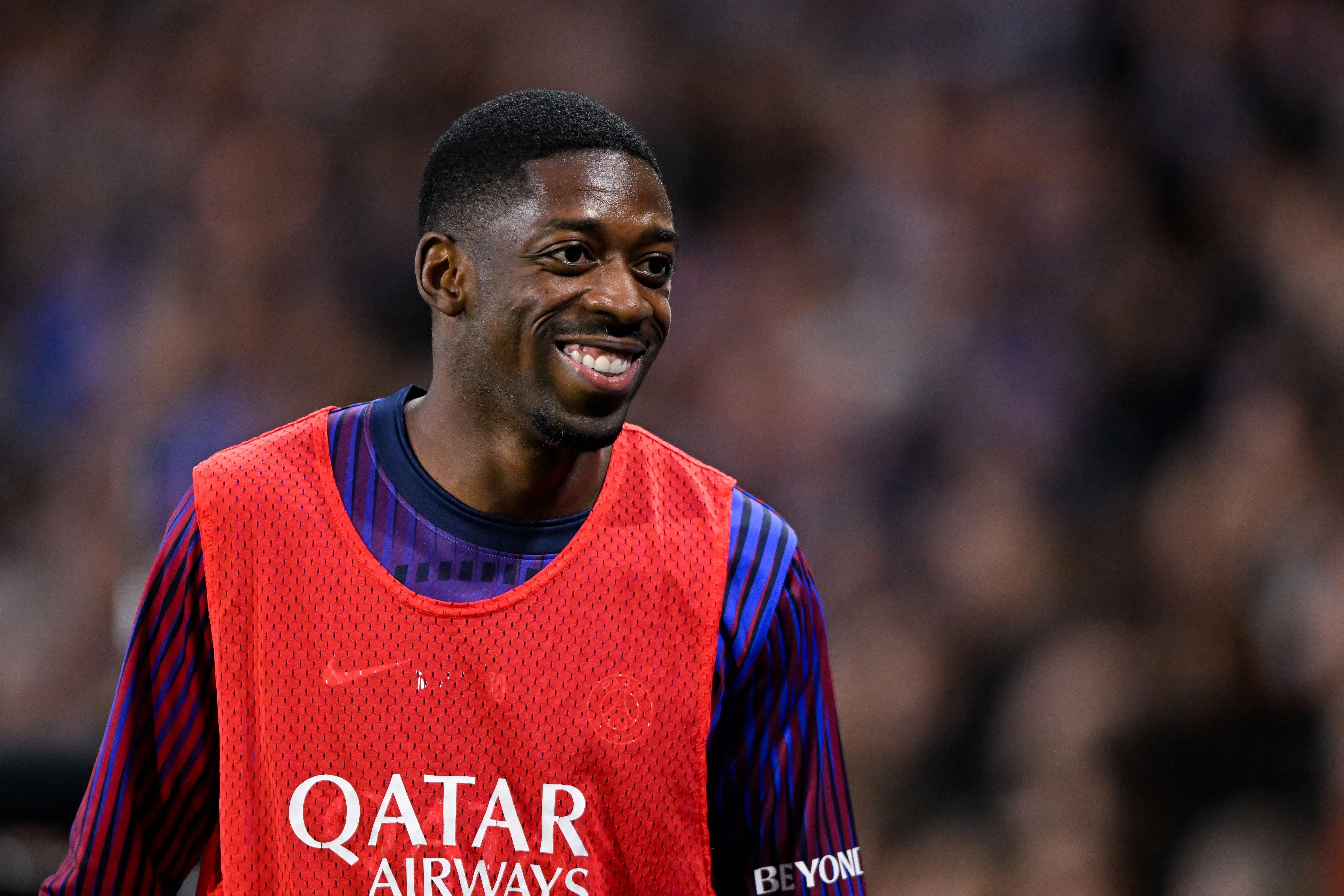Ousmane Dembélé antes de jogo do PSG