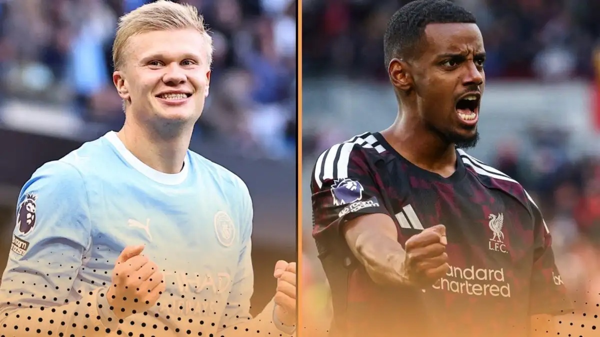 Erling Haaland and Alexander Isak.