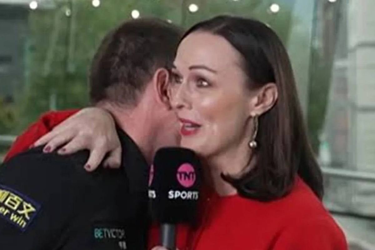 Mark Allen opened in an emotional interview with Rachel Casey