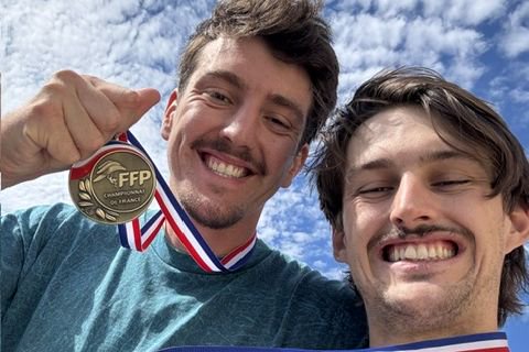 Clément Antomarchi et Axel Samalens fiers d’avoir décroché leur première médaille.