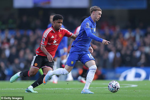Andrey Santos (left) was powerless to stop Chelsea taking control of Saturday's early kick-off
