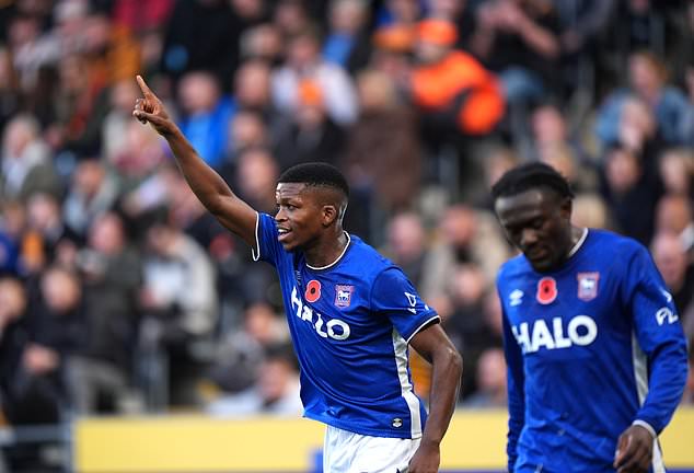 Ipswich´s Florentino Luis celebrates against Hull (Mike Egerton/PA).
