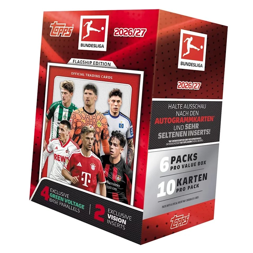 2026/27 Topps Flagship Bundesliga Factory Sealed Value Box