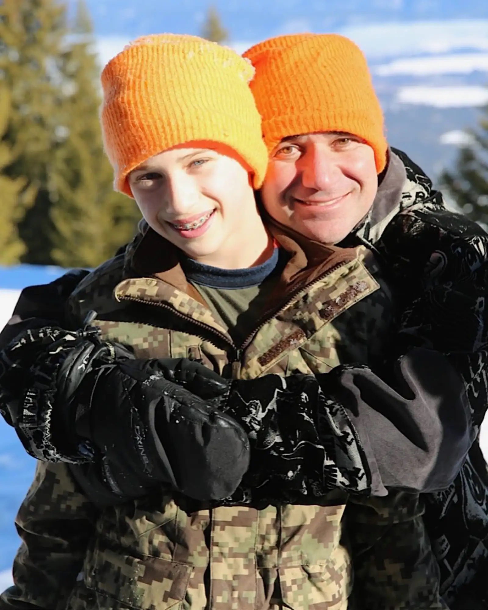 Andre Agassi with son, Jaden.