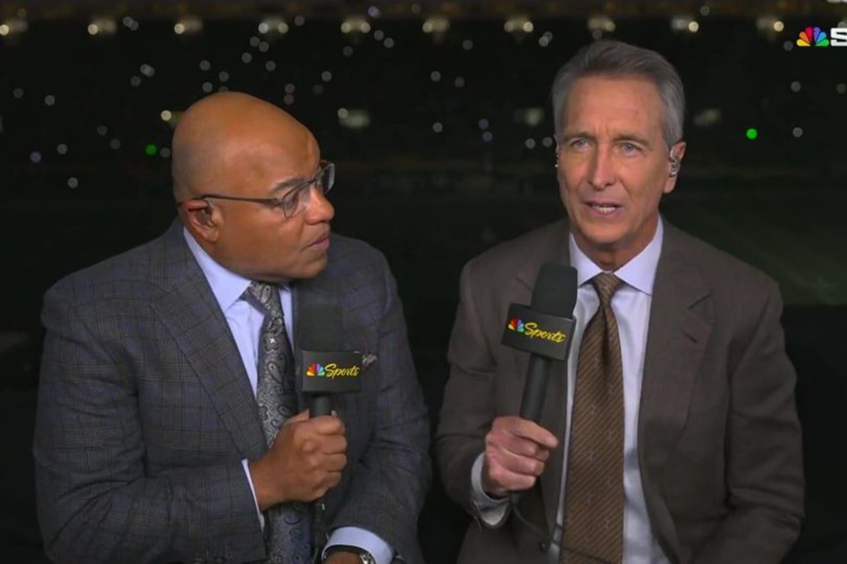 Mike Tirico and Cris Collinsworth have worked together on NBC since the 2022 NFL season