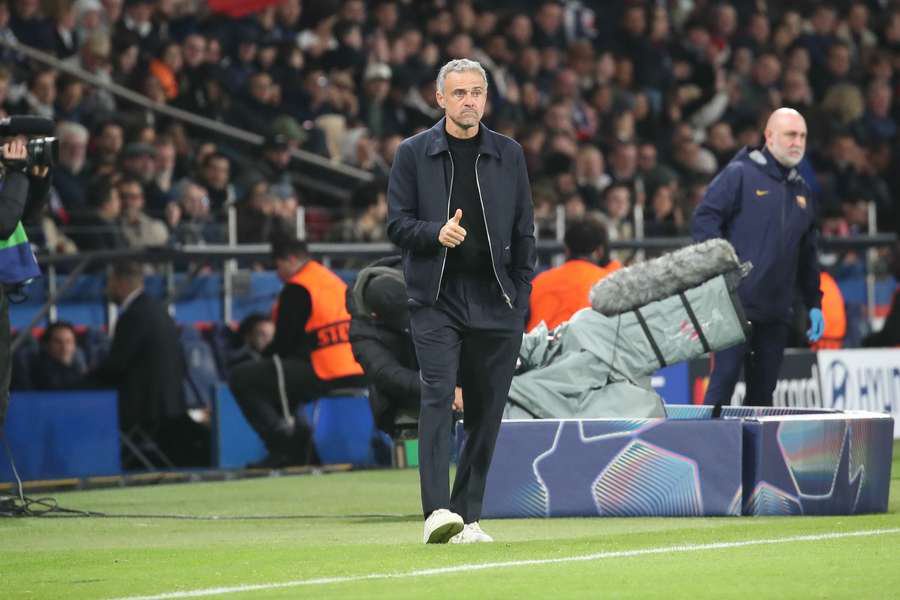 Paris Saint-Germain head coach Luis Enrique