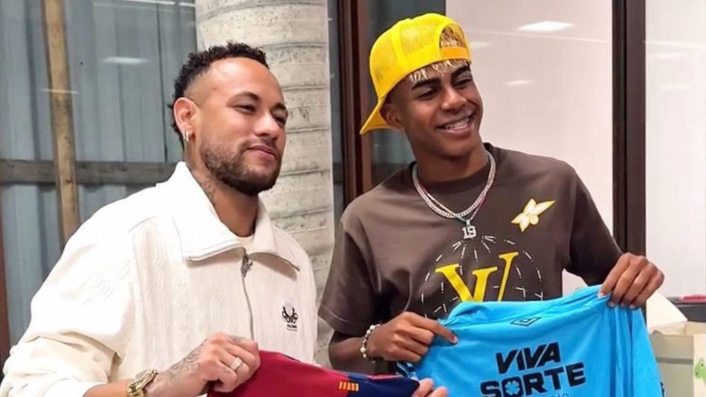 Neymar e Lamine Yamal (FOTO: X)