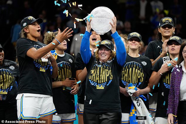 FILE - UCLA head coach Cori Close after the women's National Championship Final Four NCAA college basketball tournament game, April 5, 2026, in Phoenix. (AP Photo/Ross D. Franklin, File)