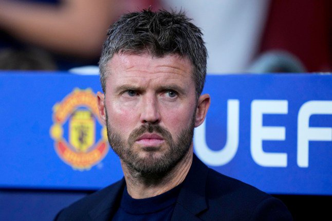 Mandatory Credit: Photo by Cesar Cebolla/PRESSINPHOTO/Shutterstock (17214228l) Michael Carrick, head coach of Manchester United during the UEFA Champions League match between Atletico de Madrid and Manchester United FC played at Riyadh Metropolitano Stadium on 13 Oct 2026 in Barcelona, Spain. (Photo by Cesar Cebolla / PRESSINPHOTO) ESP: Atletico de Madrid v Manchester United FC. UEFA Champions League. Matchday 2., Riyadh Metropolitano Stadium, Spain - 13 Oct 2026