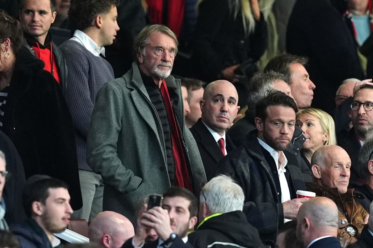 Sir Jim Ratcliffe in the stands