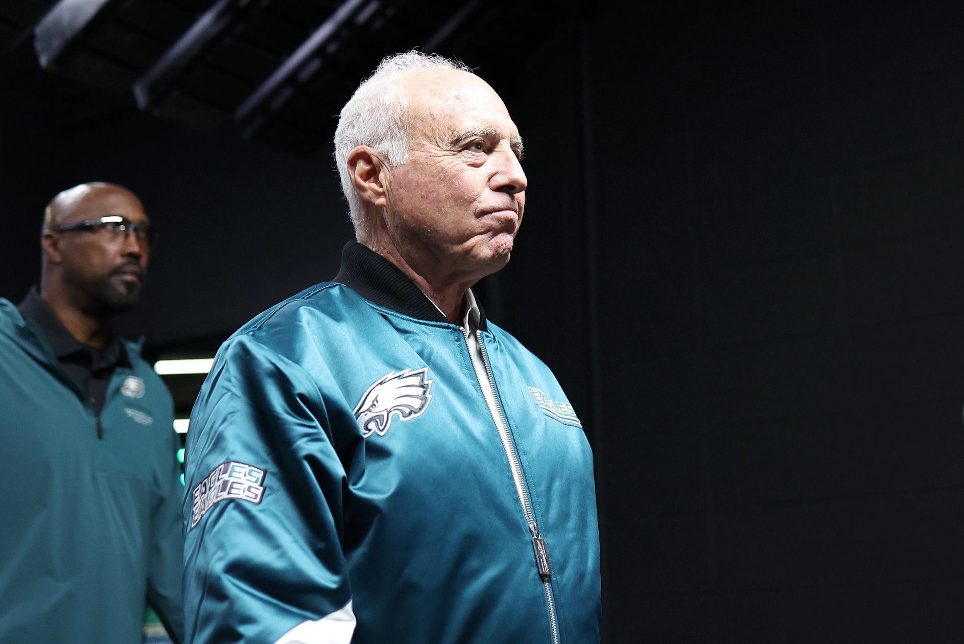 Philadelphia Eagles owner Jeffrey Lurie walks down the tunnel before the game against the Dallas Cowboys Oct. 26 at Lincoln Financial Field in Philadelphia.