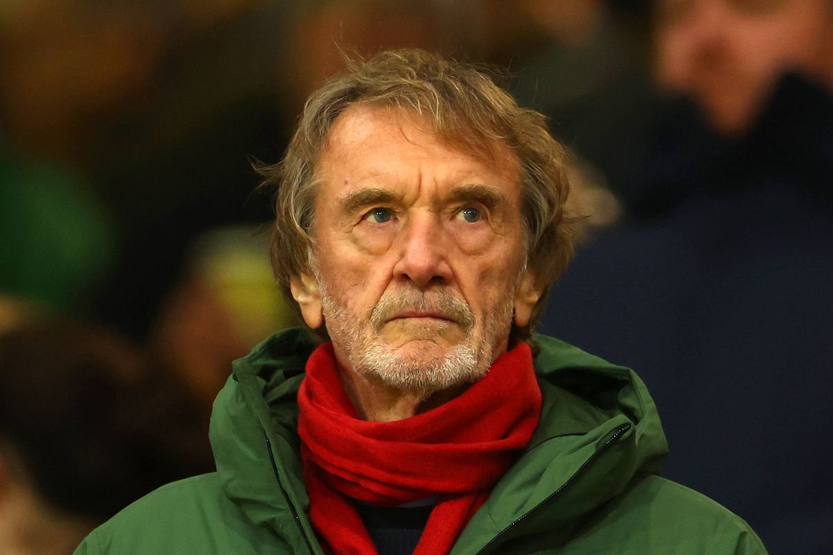 Manchester United co-owner Sir Jim Ratcliffe looks on during the Premier League match between Wolverhampton Wanderers and Manchester United