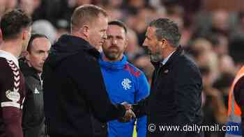 Derek McInnes admits Rangers were second best to Hearts as he endures difficult night on return to Tynecastle
