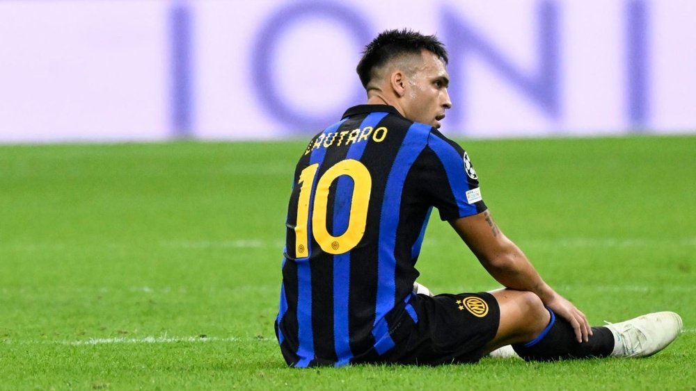 Blessure de Lautaro : le derby dans le viseur. EFE/Daniel Dal Zennaro