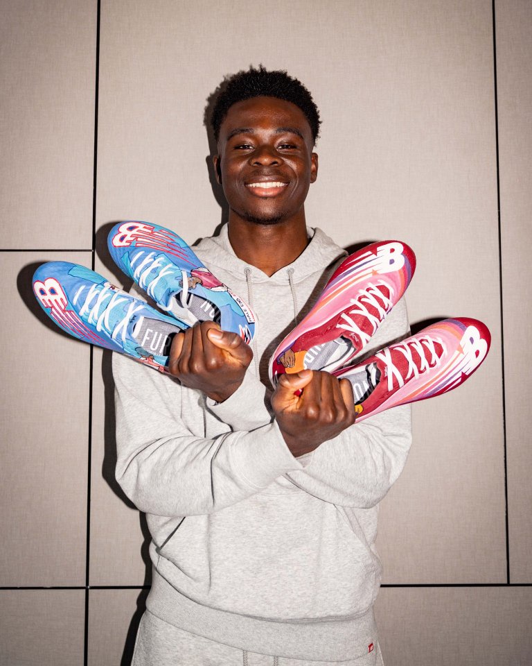 Saka joined New Balance’s roster in March 2021.
