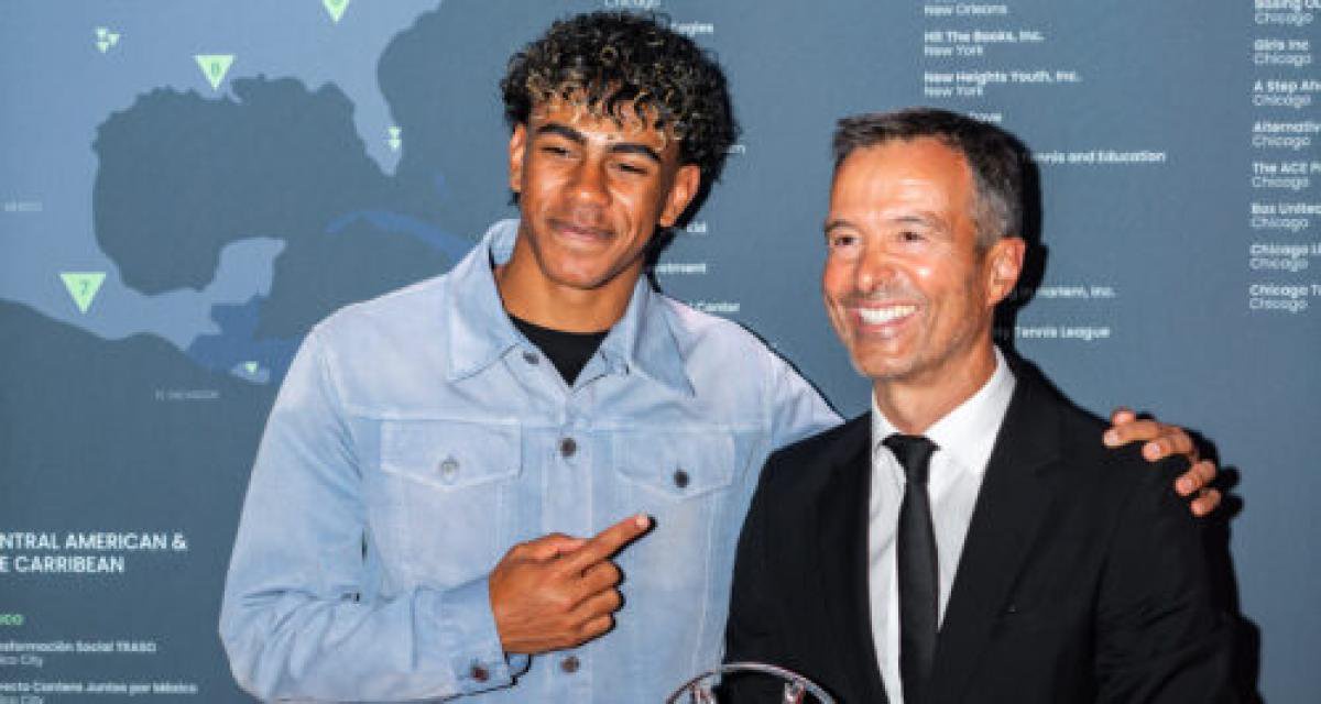 Jorge Mendes avec Lamine Yamal