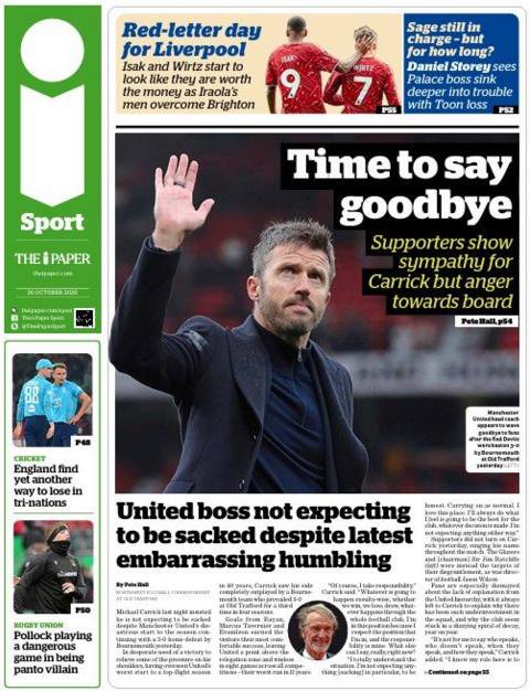 The i Paper back page