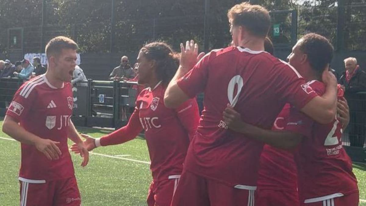 Jersey Bulls celebrate a goal