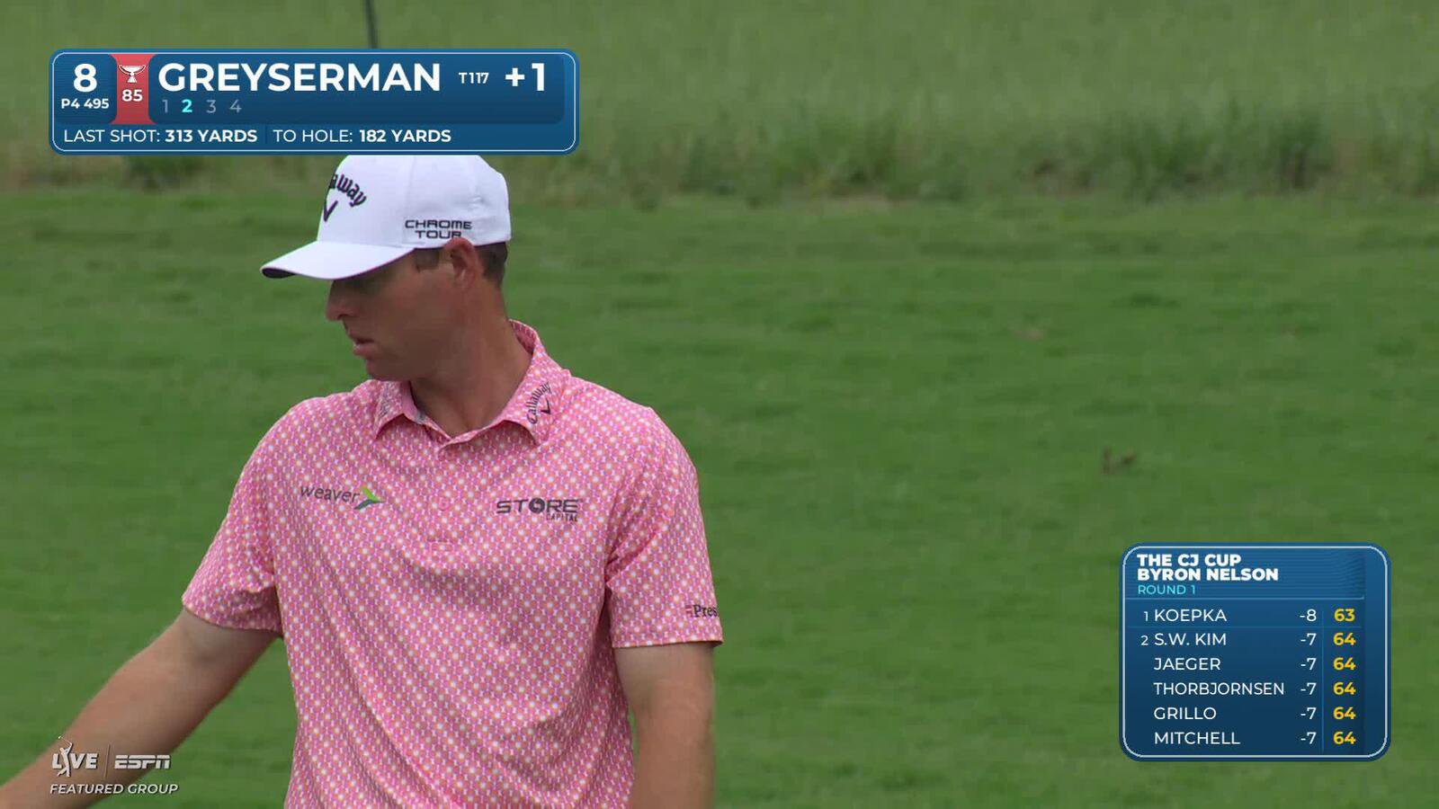 Max Greyserman makes birdie on No. 8 at THE CJ CUP