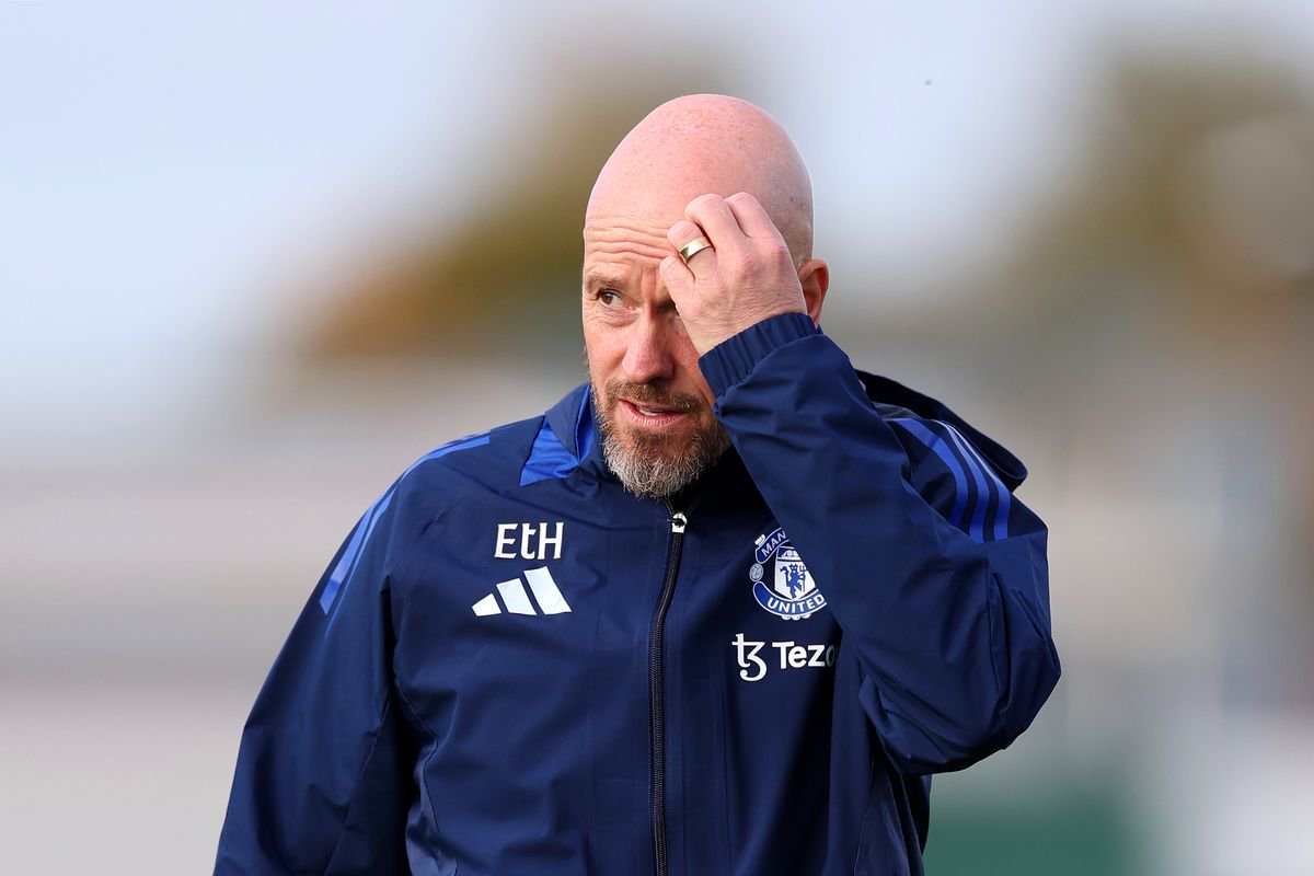 Erik ten Hag gestures